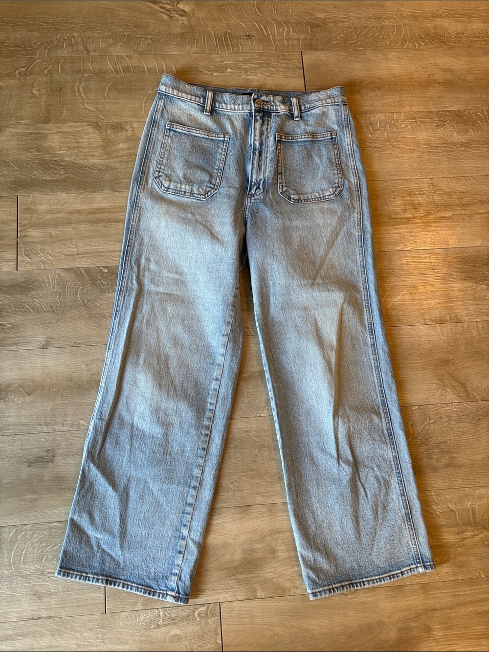 Silver Jeans Patch Pocket Wide Leg Denim Jeans Size 29